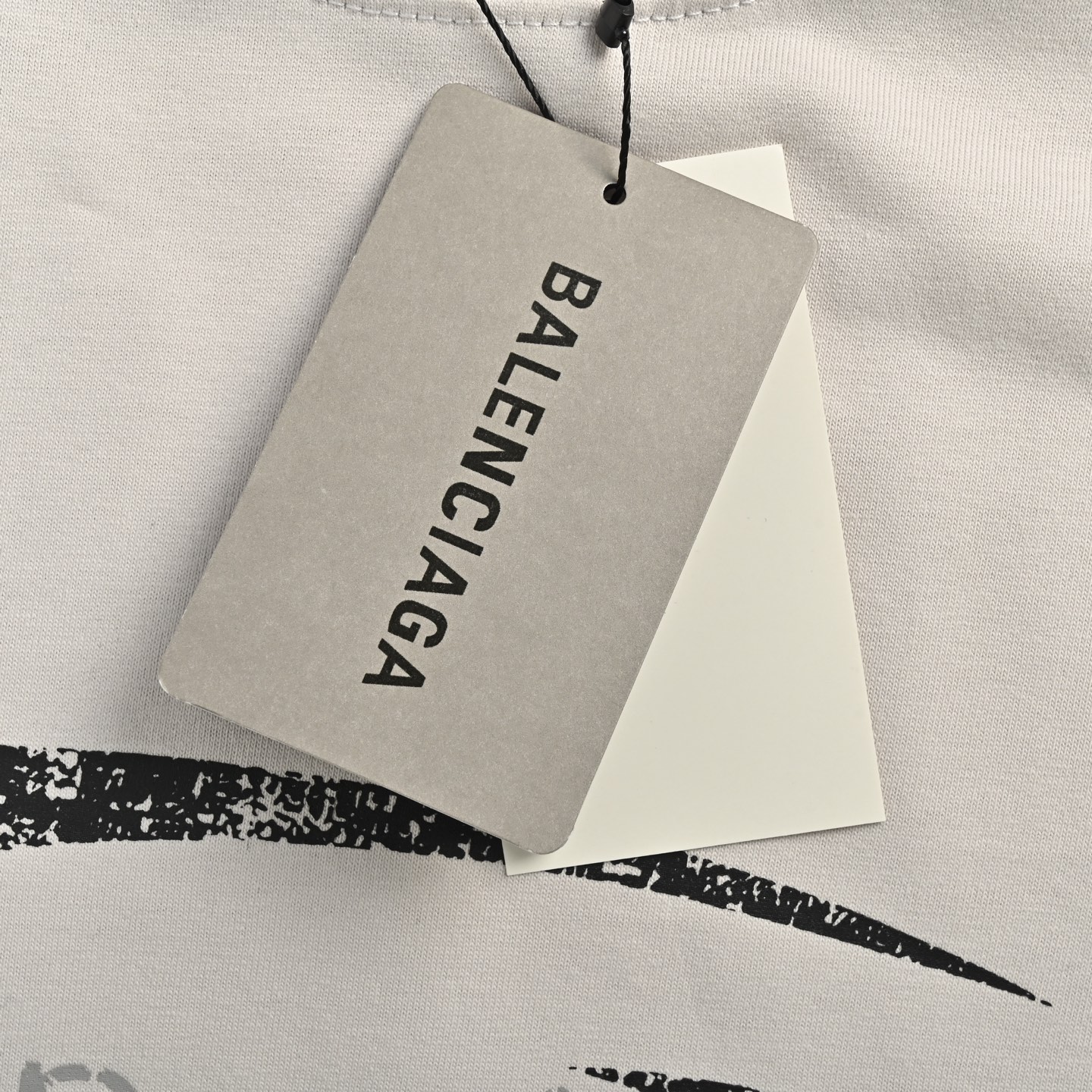Balenciaga Gradient Logo Letters Round Neck Short Sleeve