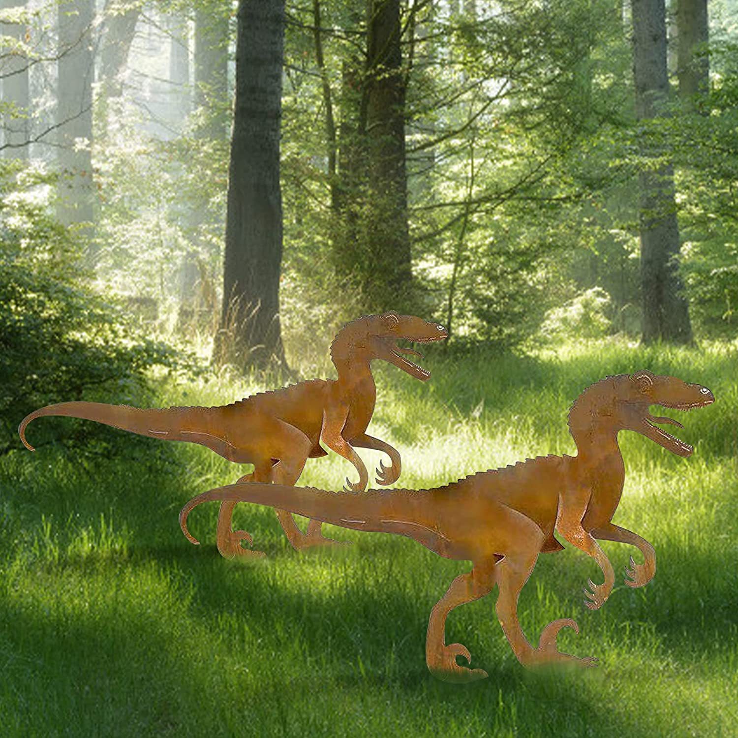 (🔥Last Day Promotion-SAVE 50% OFF)Velociraptor Garden Sculpture Set-BUY 2 GET 10% OFF & FREE SHIPPING