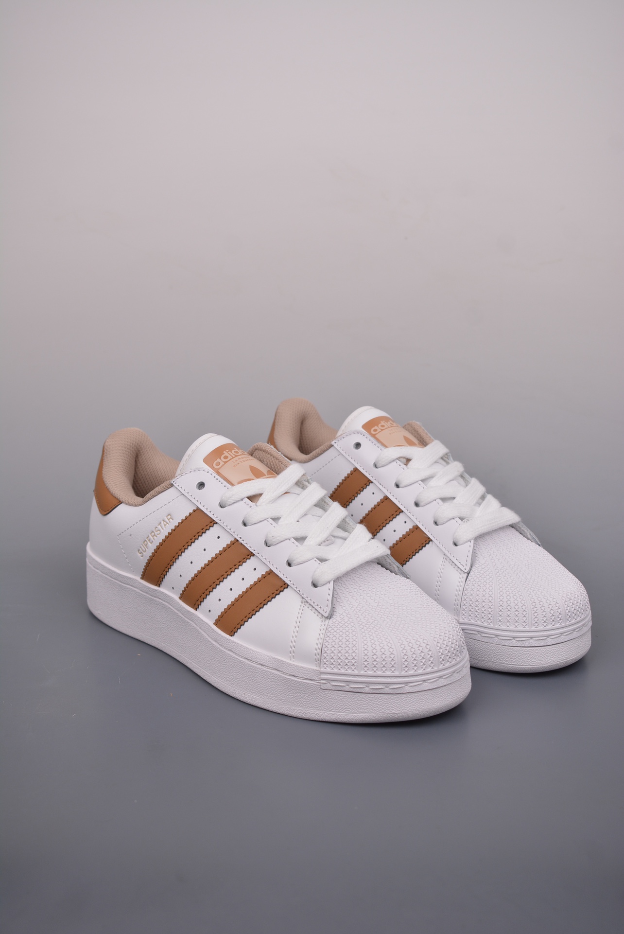 Adidas Originals Superstar XLG Leather White Dark Brown IE0762