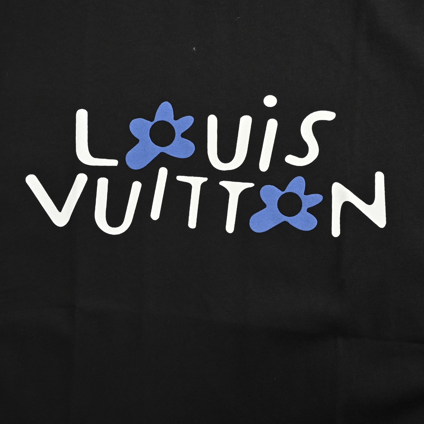 Louis Vuitton 25ss floral lettering print short sleeve