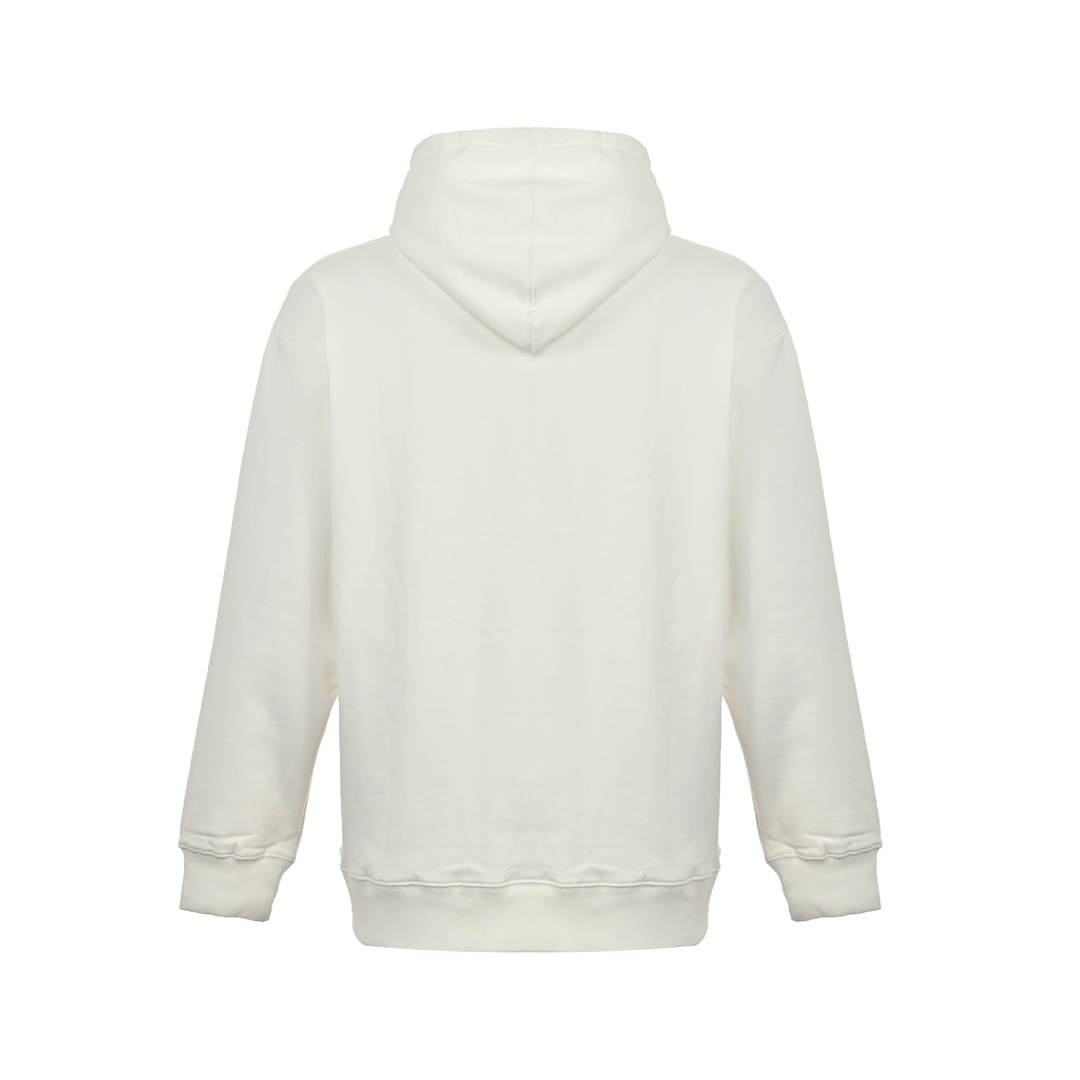 Burberry 24Fw gold-embroidered lettering hooded sweatshirt
