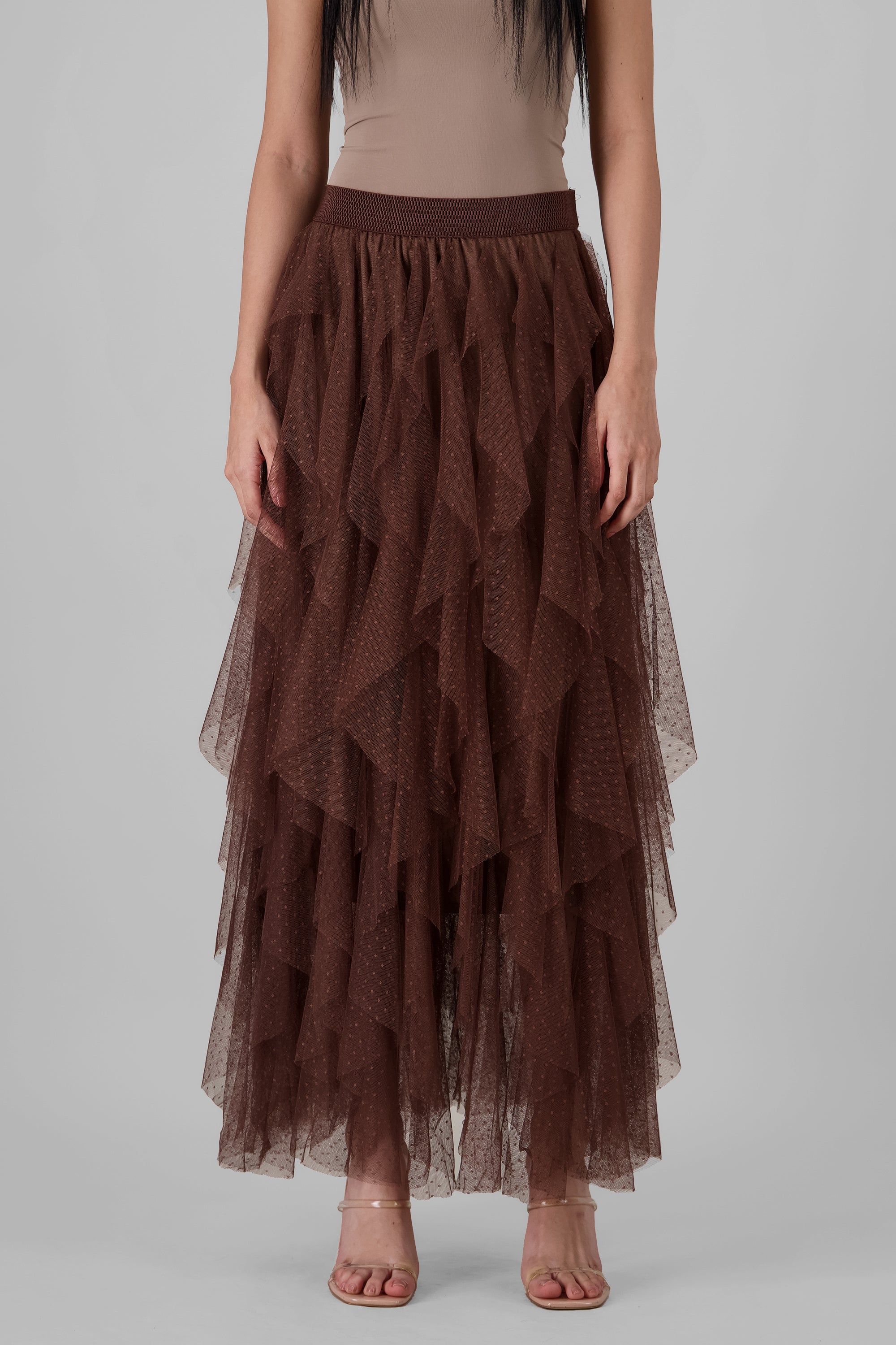 Maxi Skirt with Ruffles