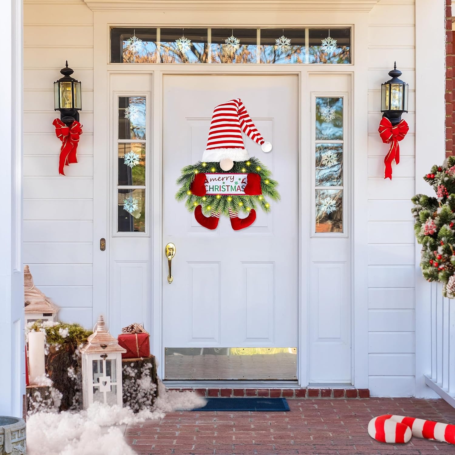 ✨Last Day 50% OFF✨Pine Needle Christmas Gnome Wreath