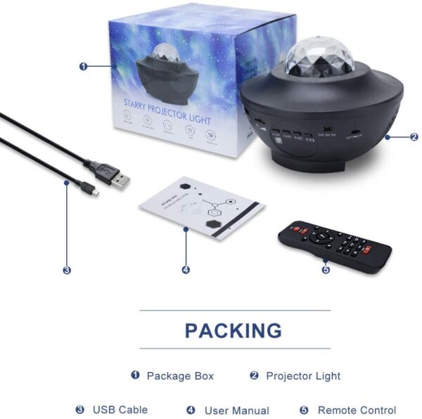 ⏰Last Day Promotion-[SAVE 50% OFF]🔥--Galaxy Projector with Bluetooth Music Speaker--BUY 2 GET 10% OFF & FREE SHIPPING