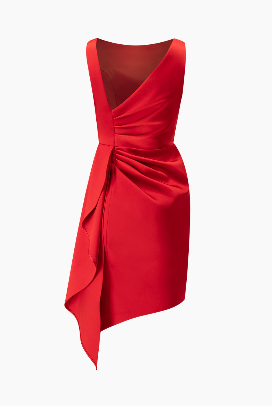 Vestido corto asimetrico