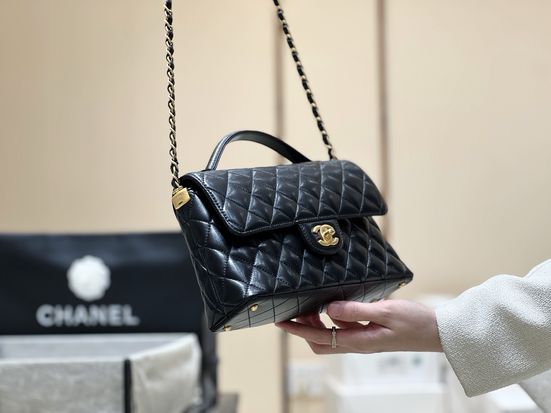 Chanel 25P Spring/Summer Preview Series Horizontal Kelly Handle Bag AS5356 00128