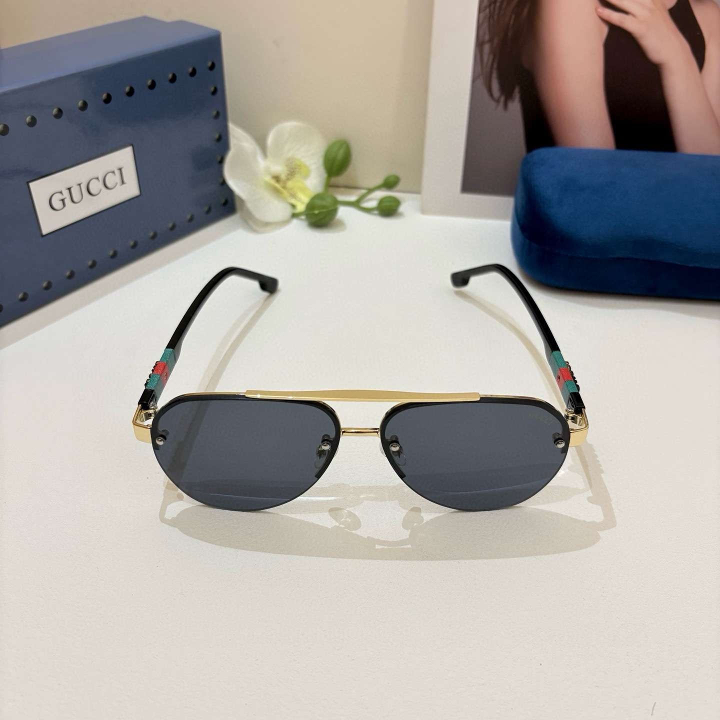 Gucci rimless sunglasses