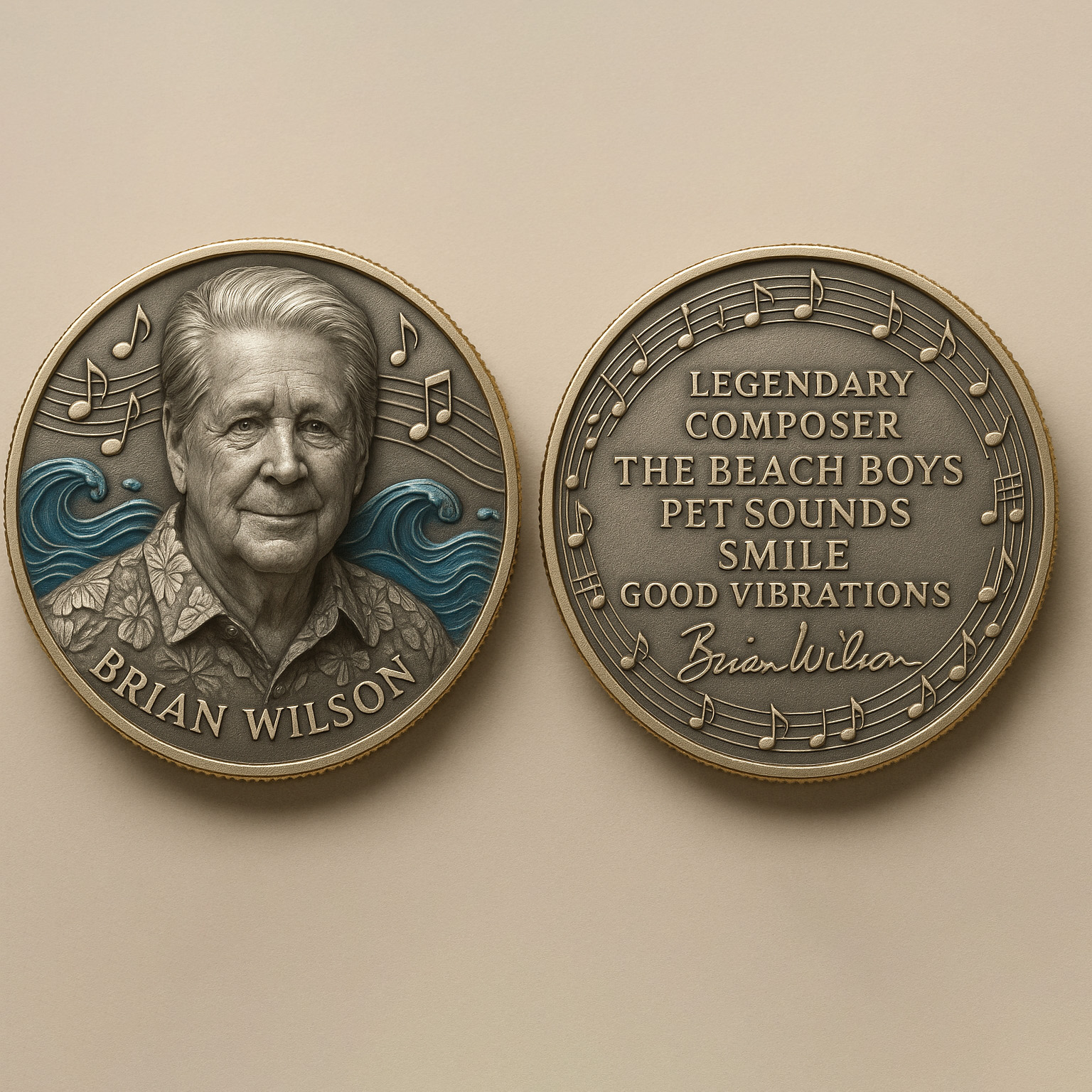 Brian Wilson 1942-2025 Commemorative Coin