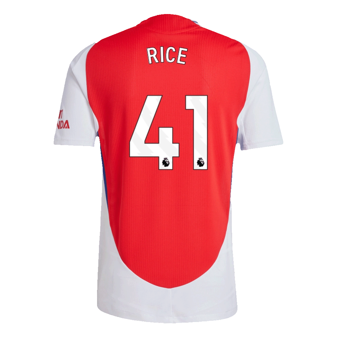 RICE No. 41 Arsenal Home Authentic Football Shirt 2024/25