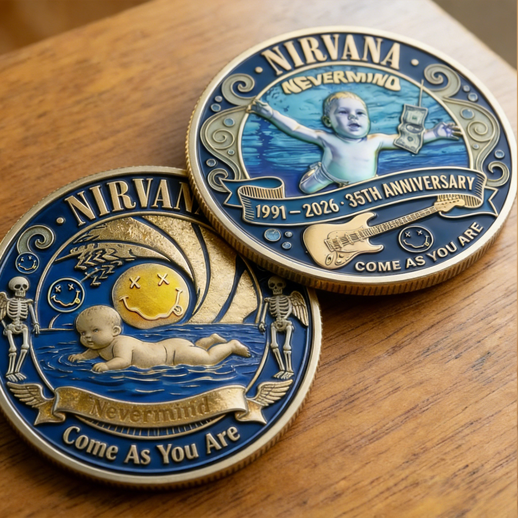 Nirvana Nevermind 35th Anniversary Coin