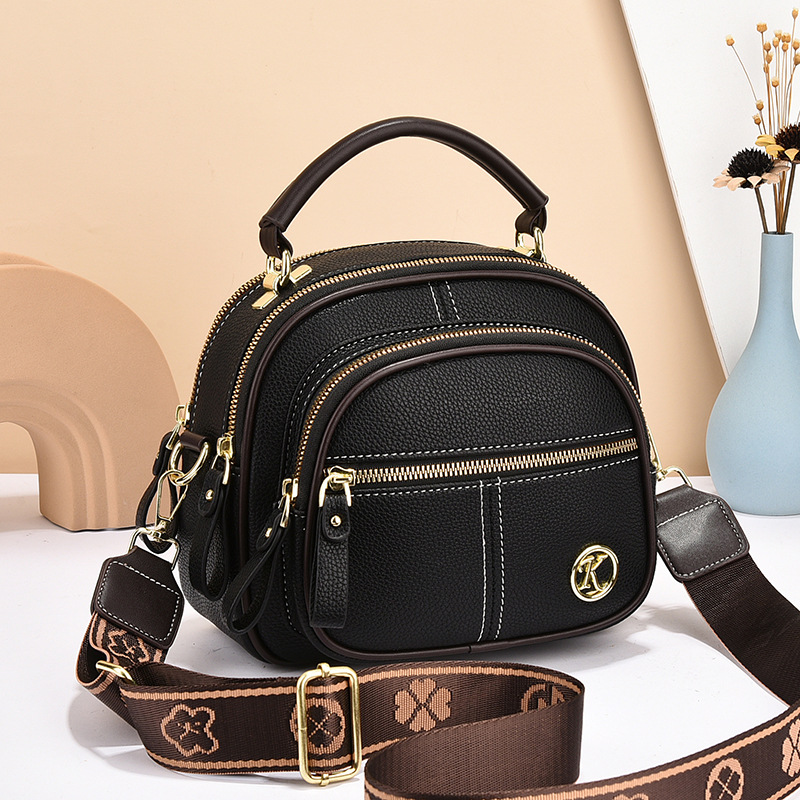 👍Last Day Promotion 60% OFF💥Classic Multifunctional Compartments Adjustable Wide Shoulder Strap Leather Crossbody Bag