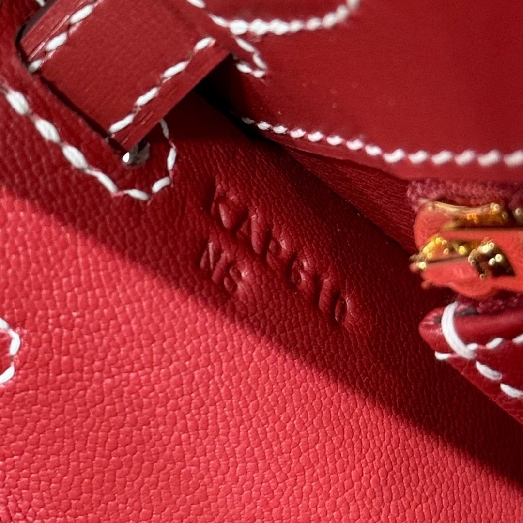 Hermès Kelly 5xRouge piment Handbag (Handmade to order)