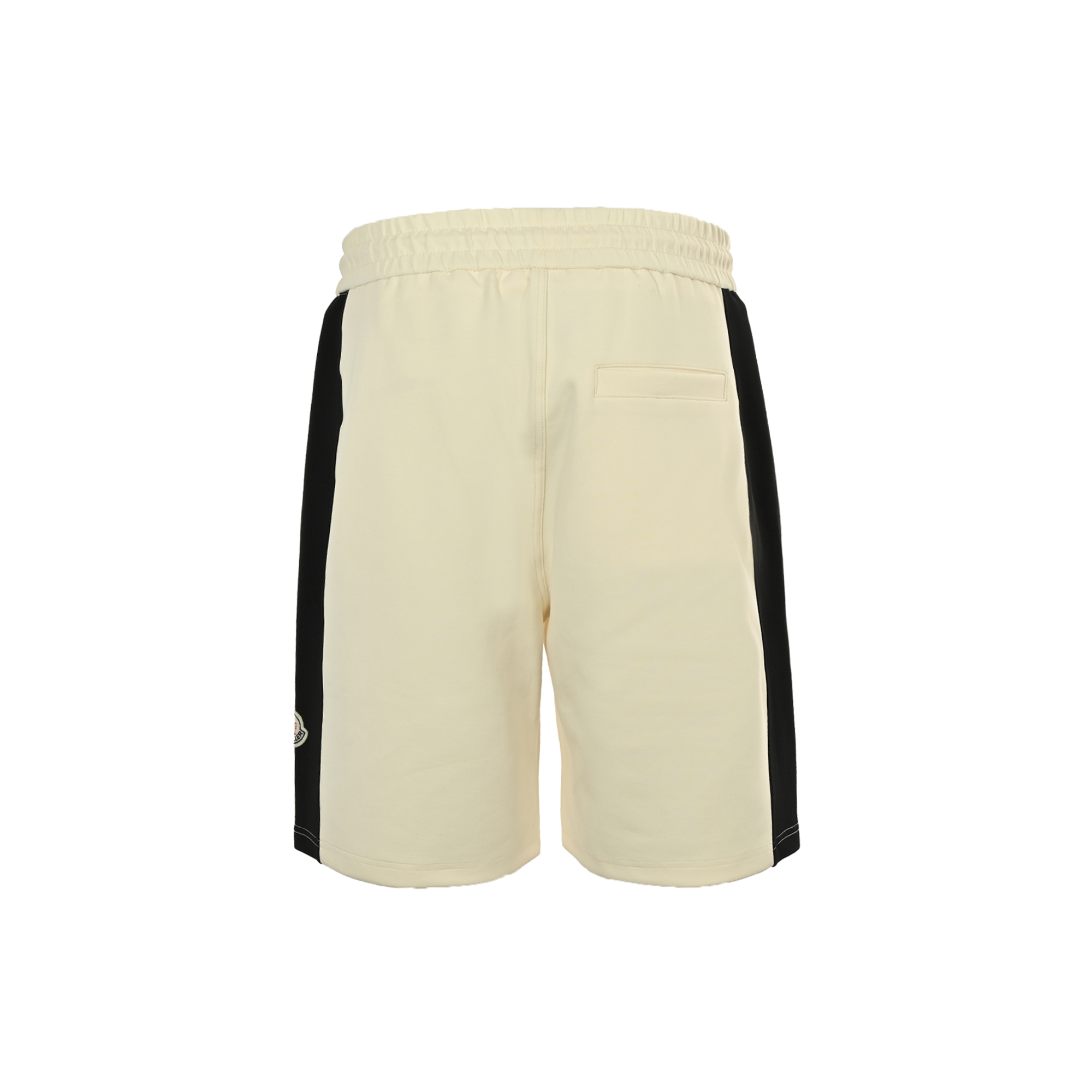 Moncler 25ss contrast color stitching small logo embroidered shorts