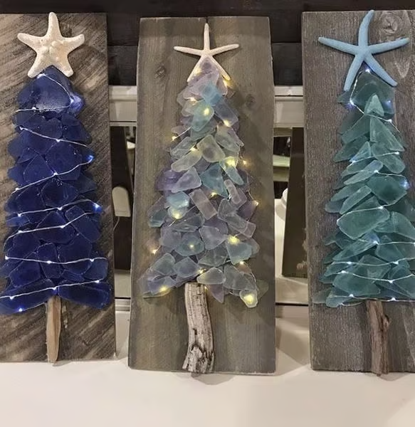 🔥 Last Day 70%OFF🔥DIY Sea Glass Christmas Tree🌊🌲