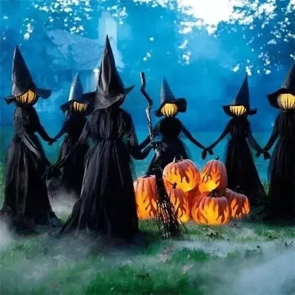 (🎃Early-Halloween Hot Sale-48%OFF) Lighted Halloween Witch Decoration Set（💖Buy 2  FREE SHIPPING💖）