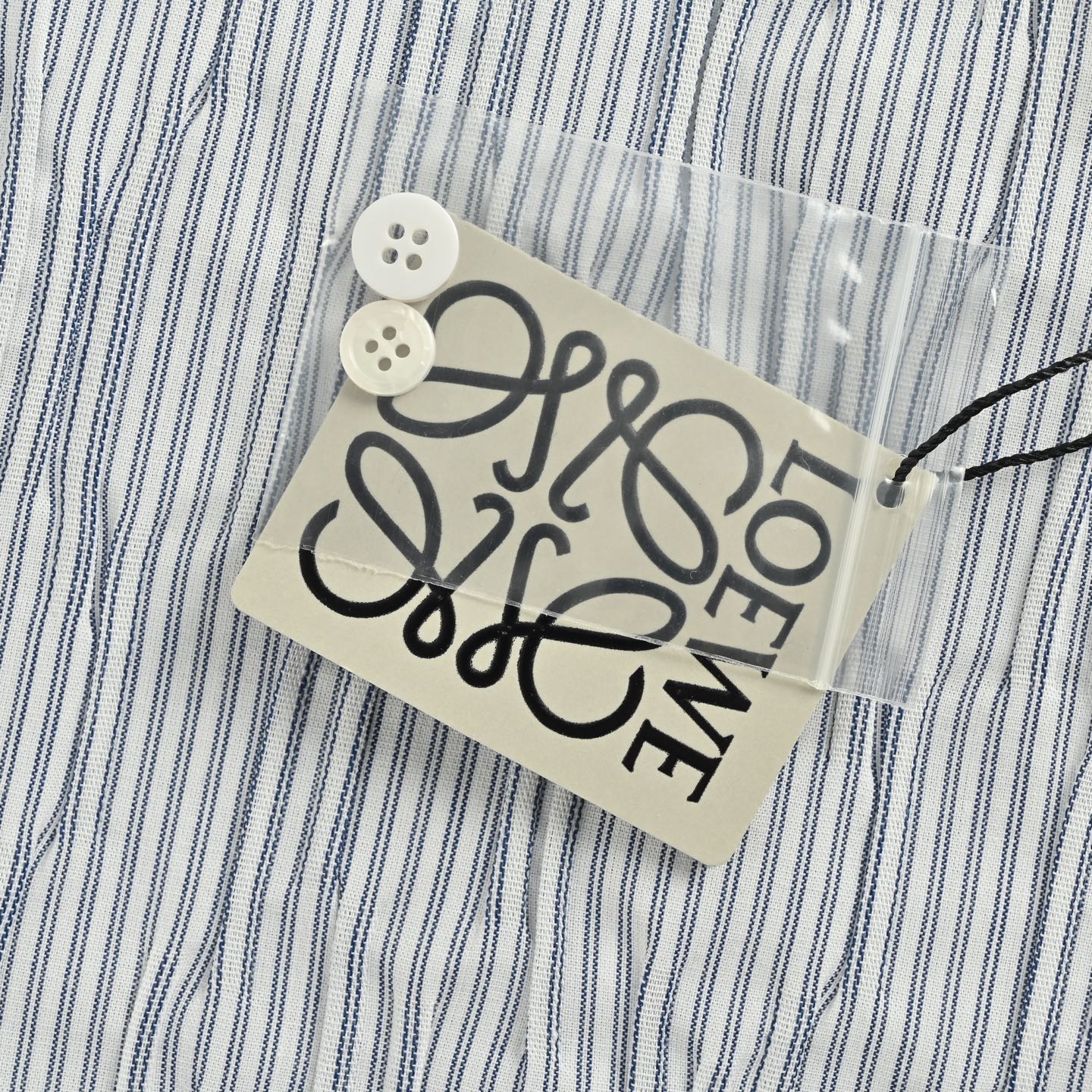 Loewe 25ss striped wavy textured shirt