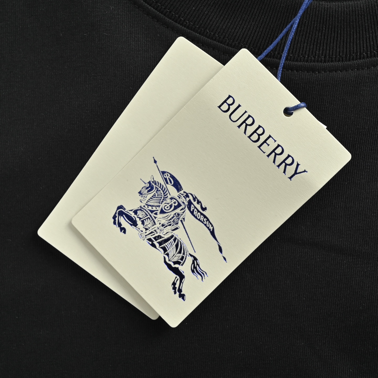 Burberry 25ss warhorse embroidered shoulder plaid ribbon short sleeve