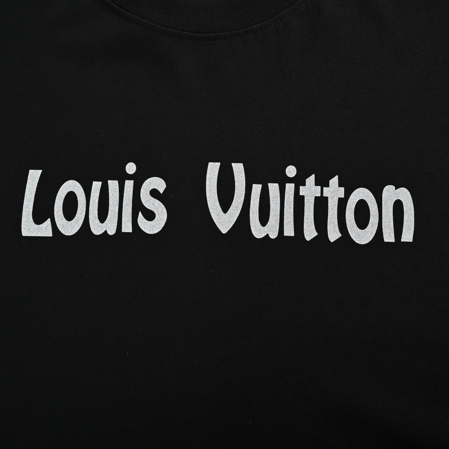 Louis Vuitton front and back letter print short sleeves
