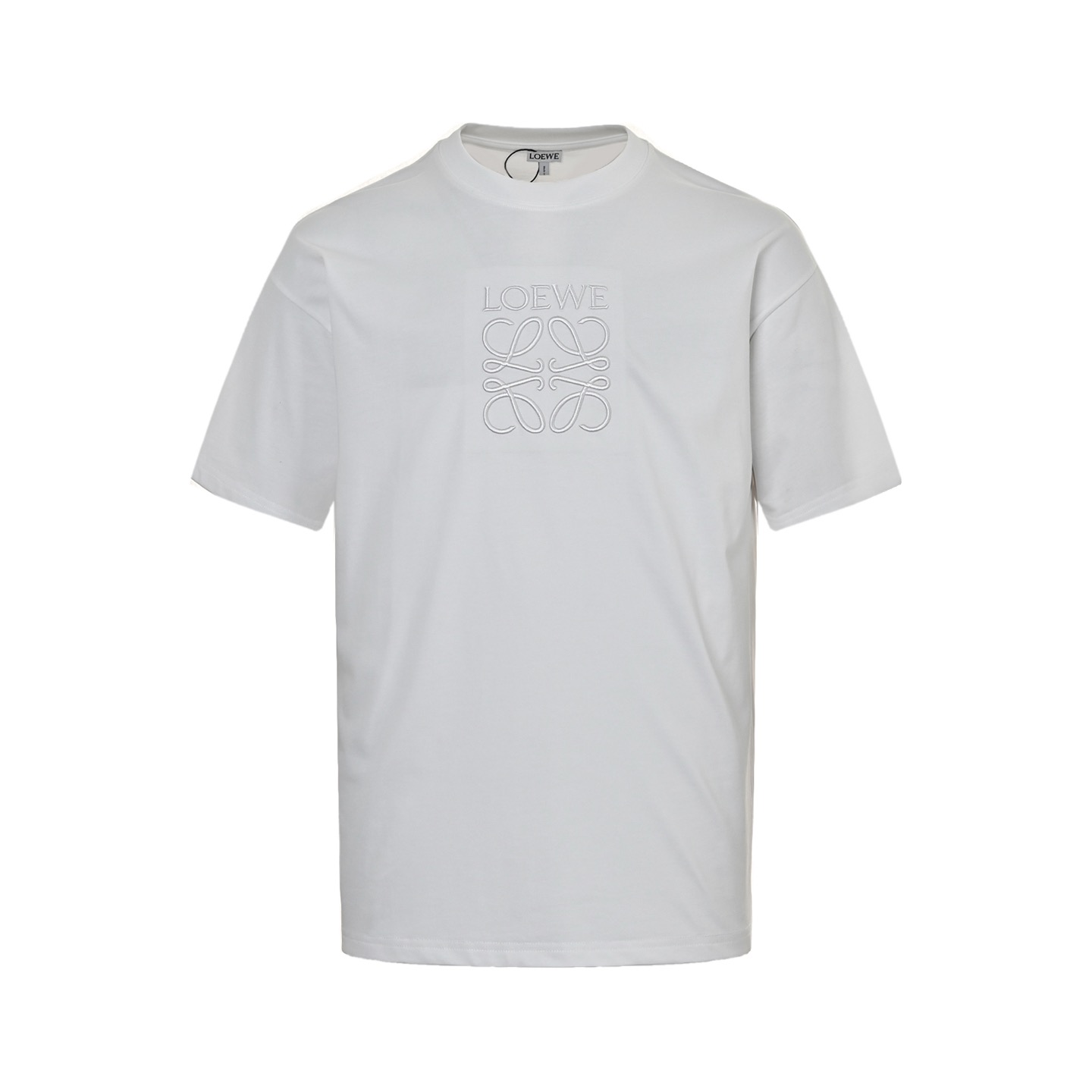 Loewe 25ss short-sleeved shirt with obscure embroidered logo