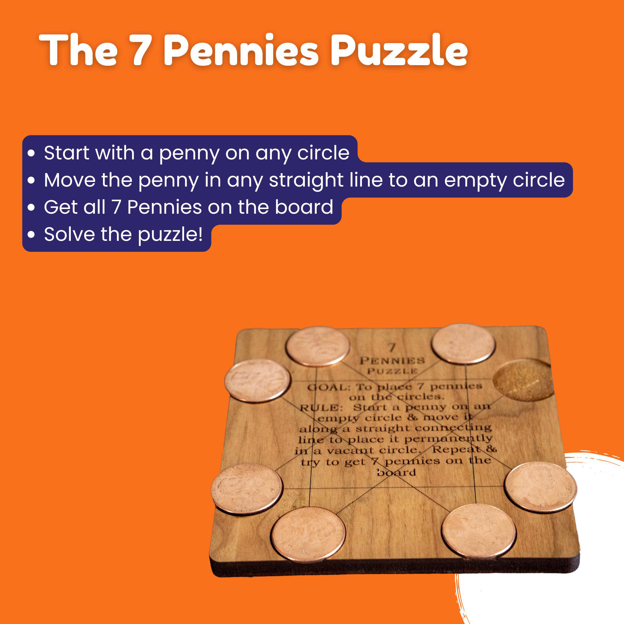 7 Pennies Puzzle | Educational desktop toys