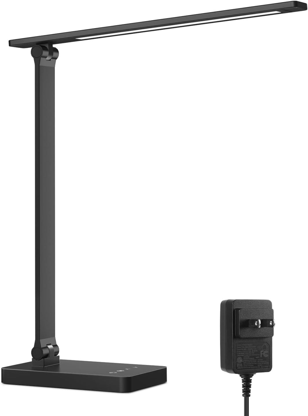 Lepro LED Desk Lamp for Home Office, 9.5W 750LM Metal Touch Control Desk Light, 5 Color Modes 5 Brightness Level, Eye Caring Task Lamp For Reading, Sewing, Crafts, School Supplies, Puzzle Light, Black