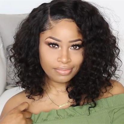 New Beginner Friendly SHORT CURLY LACE FRONT WIG