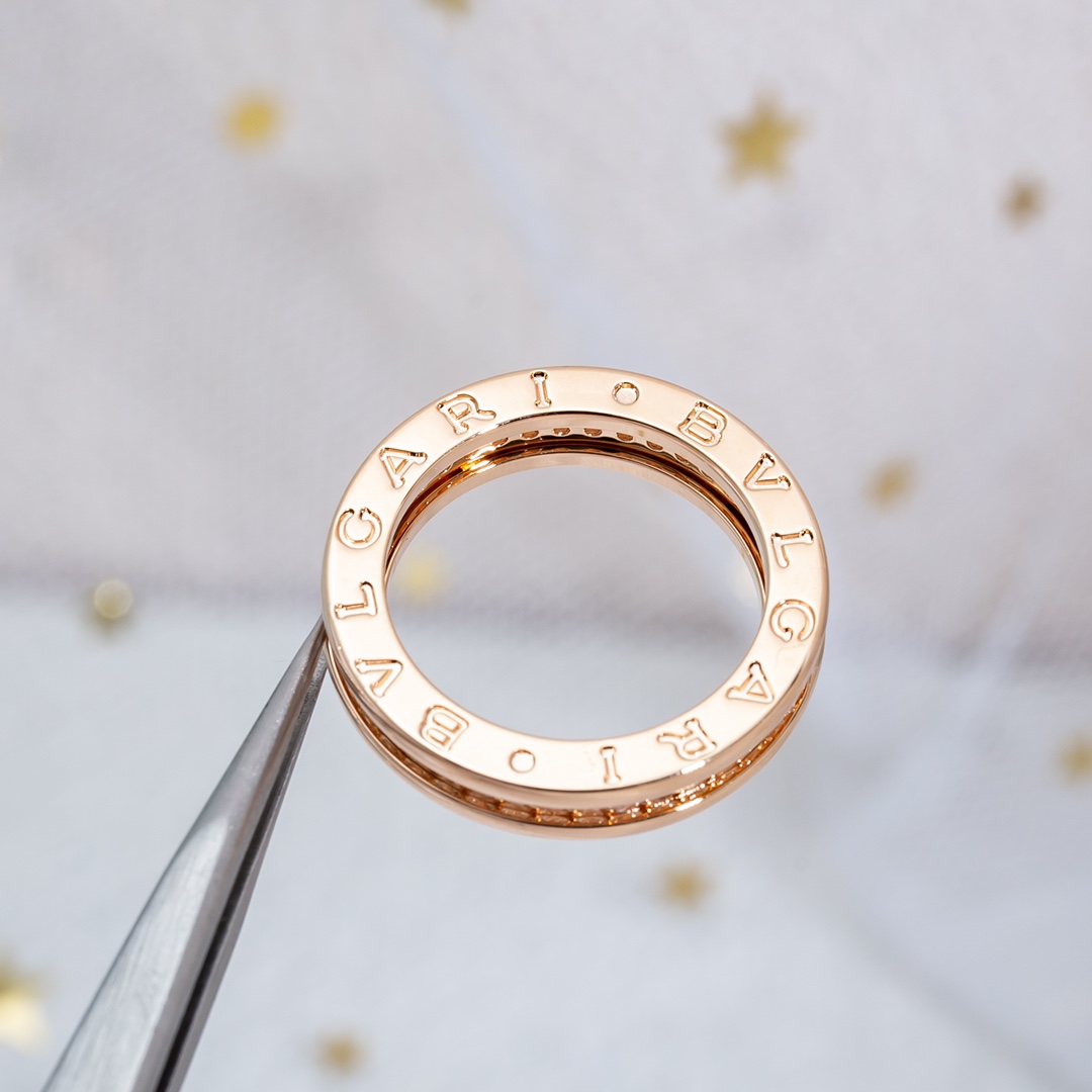 Bulgari zero single ring with diamond ring