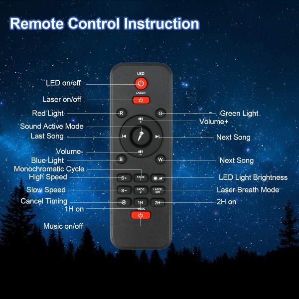 ⏰Last Day Promotion-[SAVE 50% OFF]🔥--Galaxy Projector with Bluetooth Music Speaker--BUY 2 GET 10% OFF & FREE SHIPPING