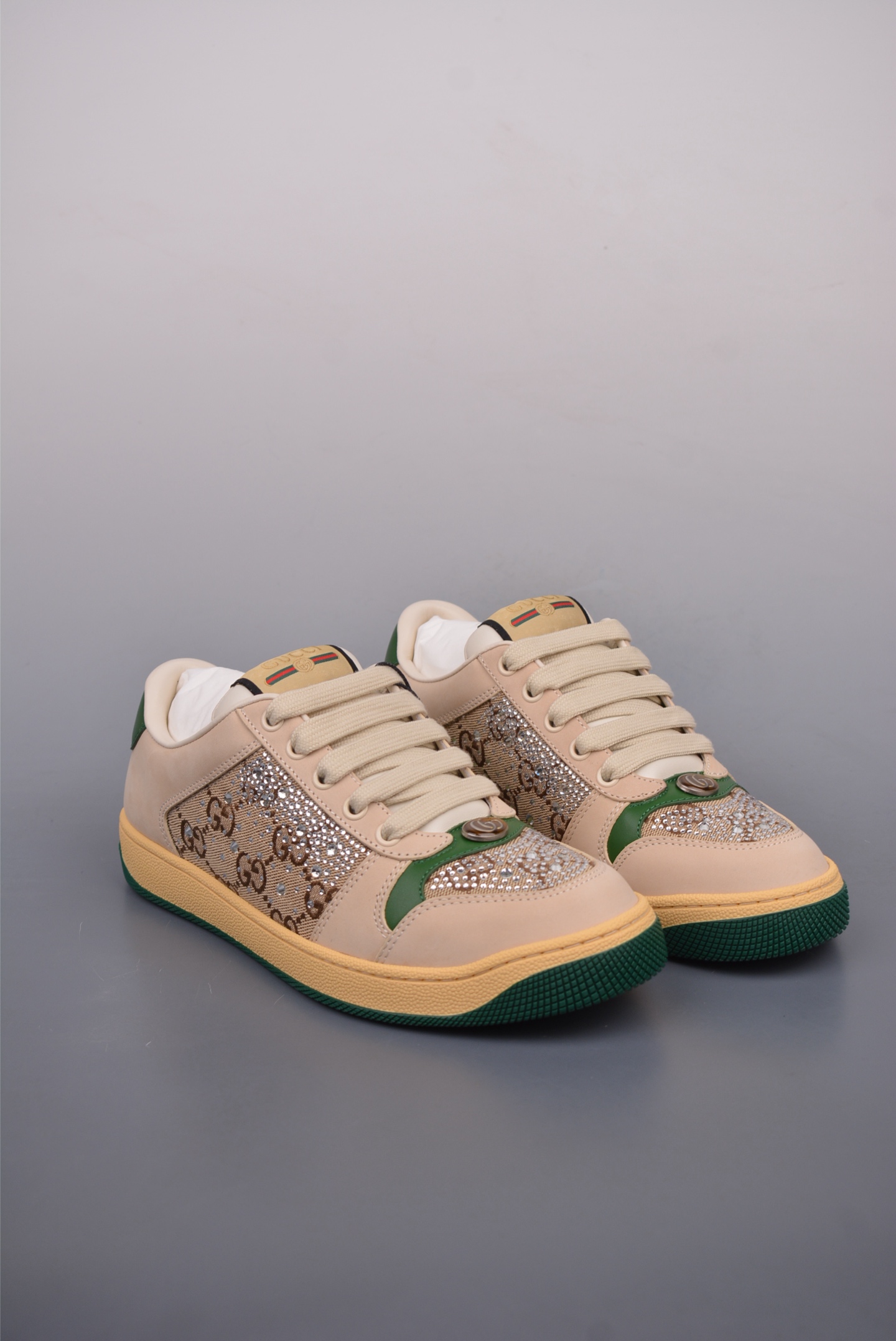 Gucci Screener GG Sneaker Low Beige Diamond