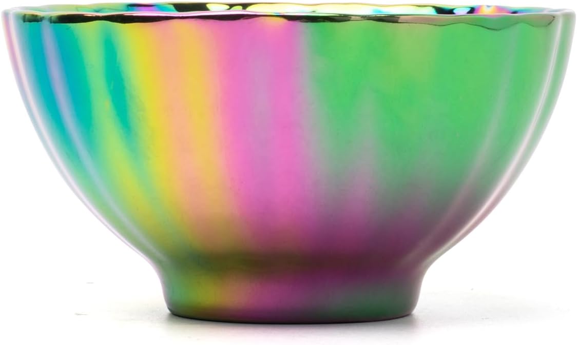 Colorful Tea Cup Glittering Personal Master Tea Cup, 5 oz