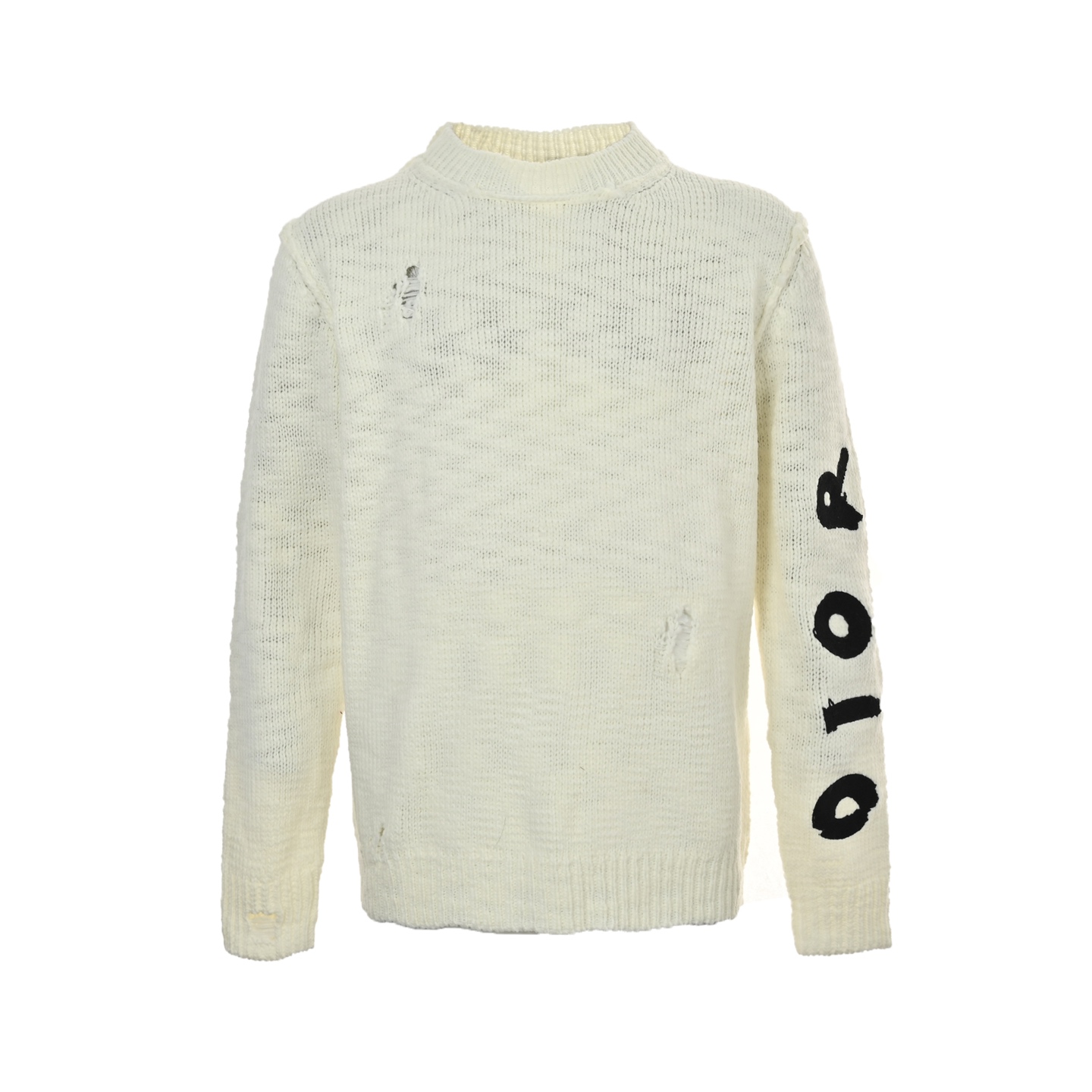 Dior 24Fw dinosaur chair embroidered crewneck sweater