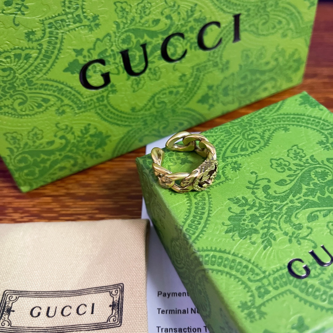 GUCCI GG chain ring