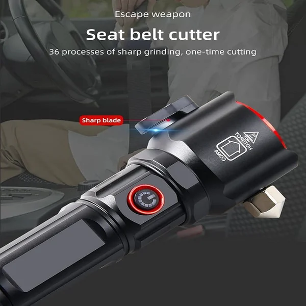 🔥 2024 Hot Selling Multi-Functional Flashlight 🔥 1KM Long Distance Emergency Flashlight