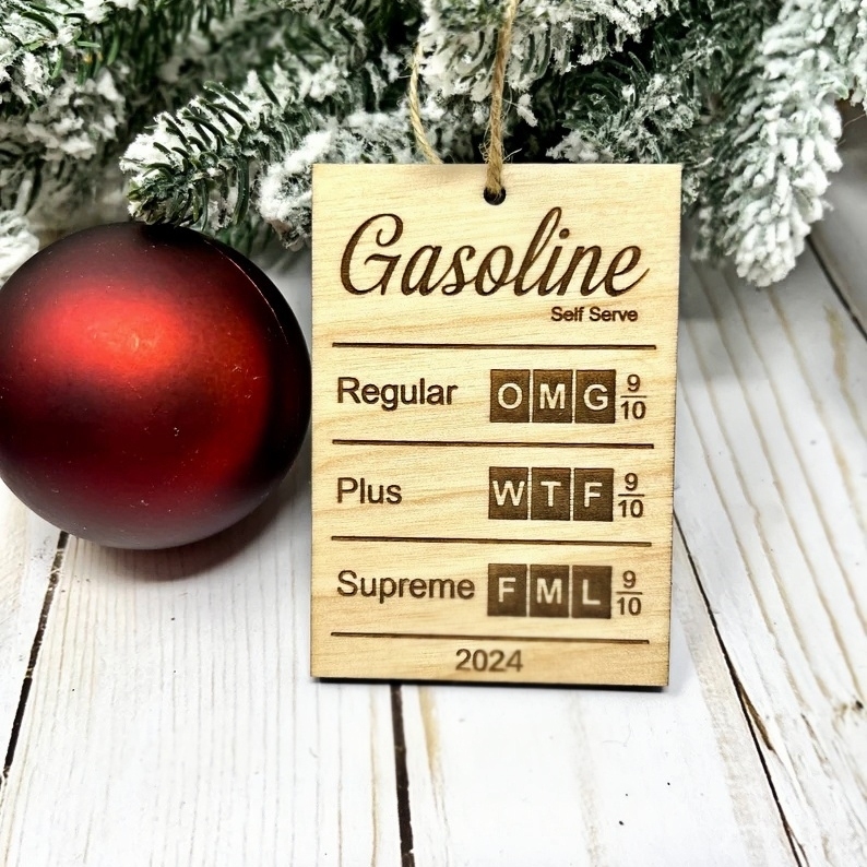 Funny 2024 The Year We Couldn't Afford Anything Wooden Christmas Ornament