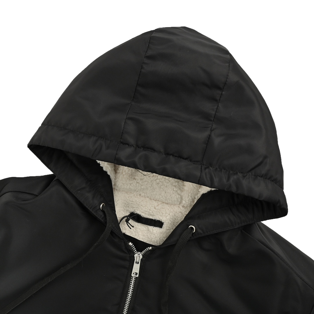 Prada 24Fw sherpa hooded jacket