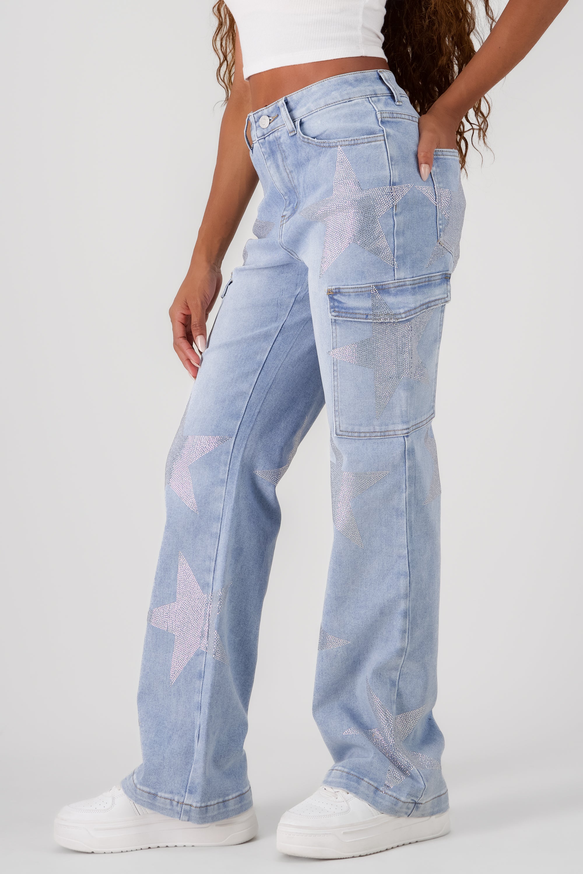 Cargo Wide Leg Jeans