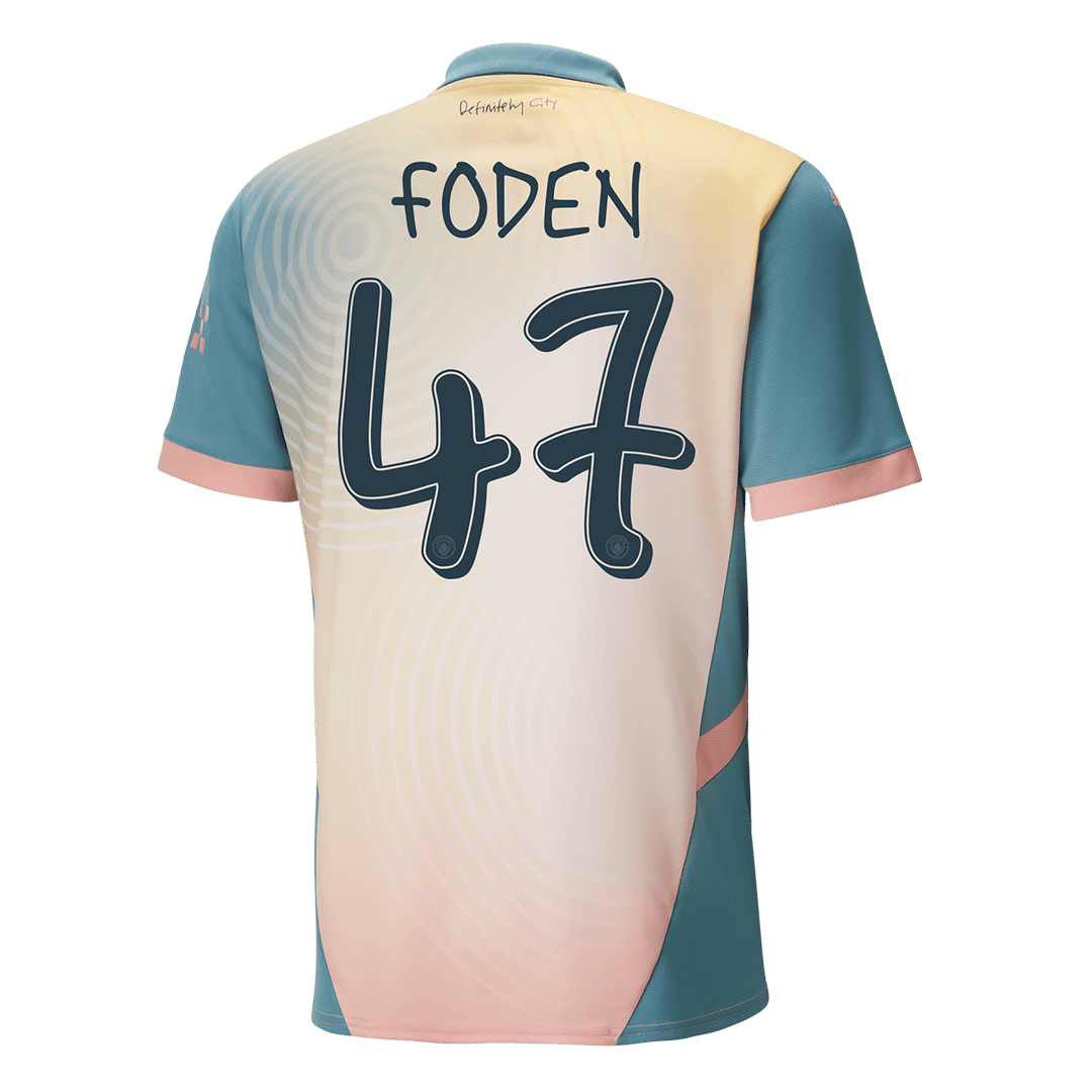 FODEN #47 Manchester City Football Jersey Fourth Away Custom Shirt 