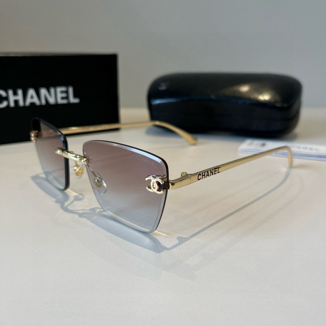 Chanel rimless sunglasses