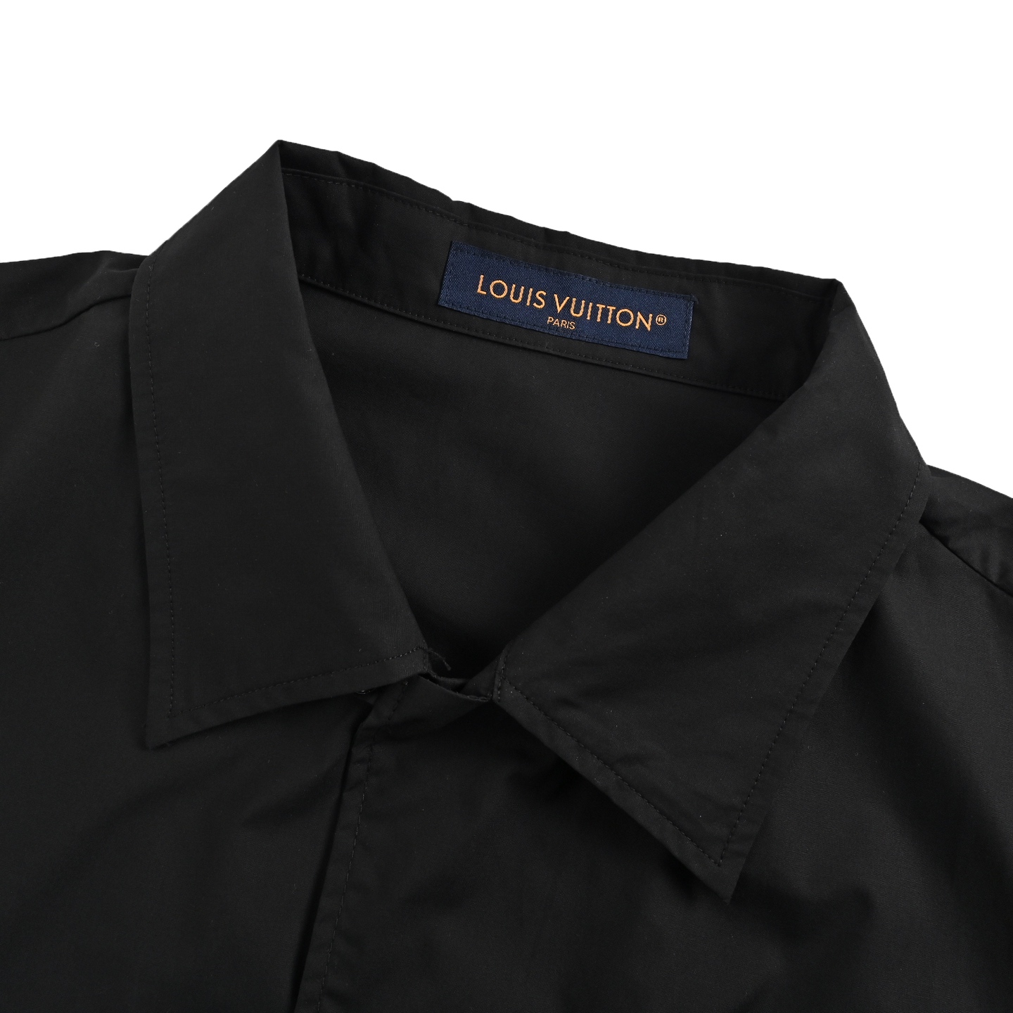 Louis Vuitton 25ss sequined pocket embroidered short sleeve shirt