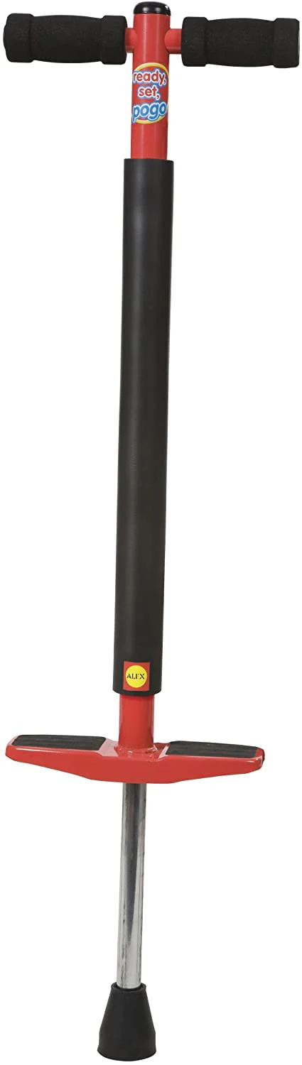 ALEX Toys Ready Set Jumping Pogo Stick, Red-Black, 45-85 Lbs