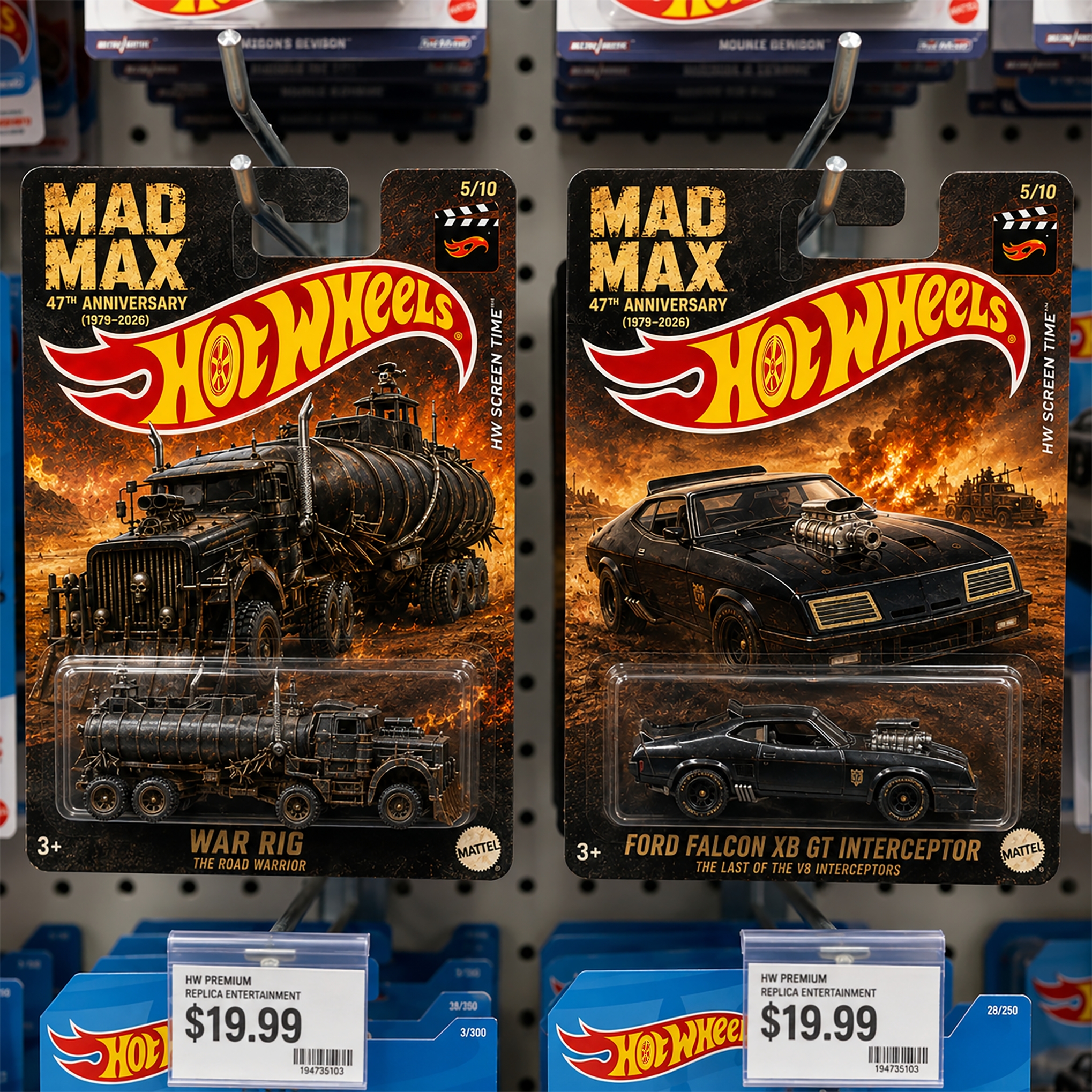 Hot Wheels Mad Max 47th Anniversary Collector Set
