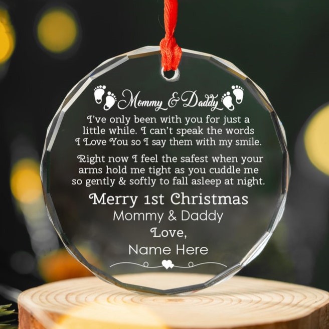 Our First Christmas as Mommy and Daddy Ornament