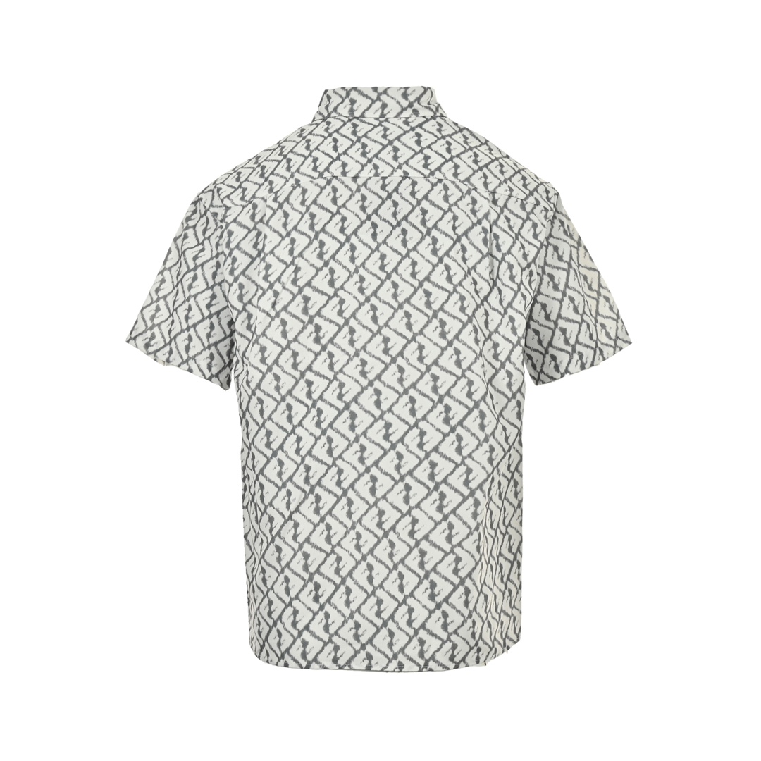 Fendi 24ss FF full print short sleeve shirt