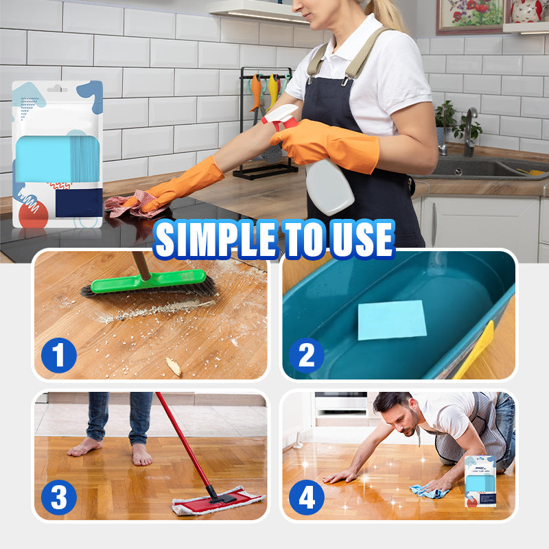 Multi-Effect Decontaminating Floor Cleaning Sheet