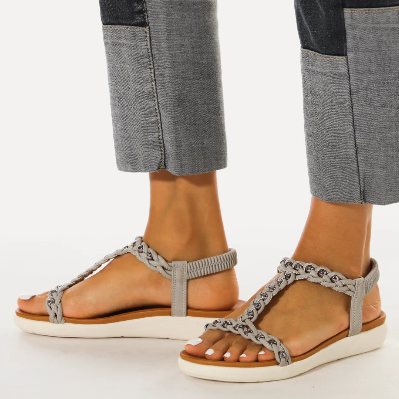 Embroidered Casual Elastic Fashion Sandals