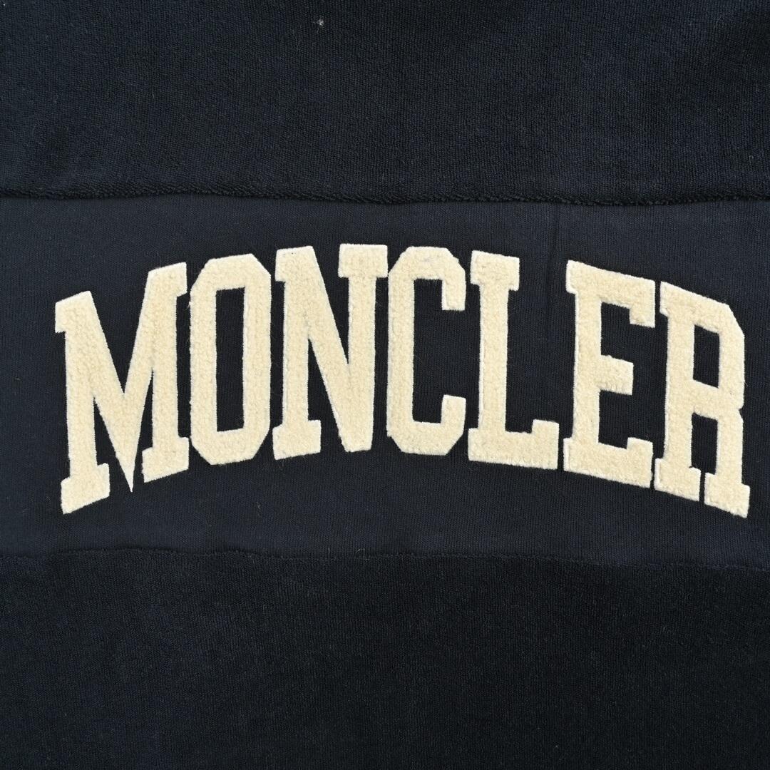 Moncler 24Fw flocked patch letter towel material long-sleeved T-shirt
