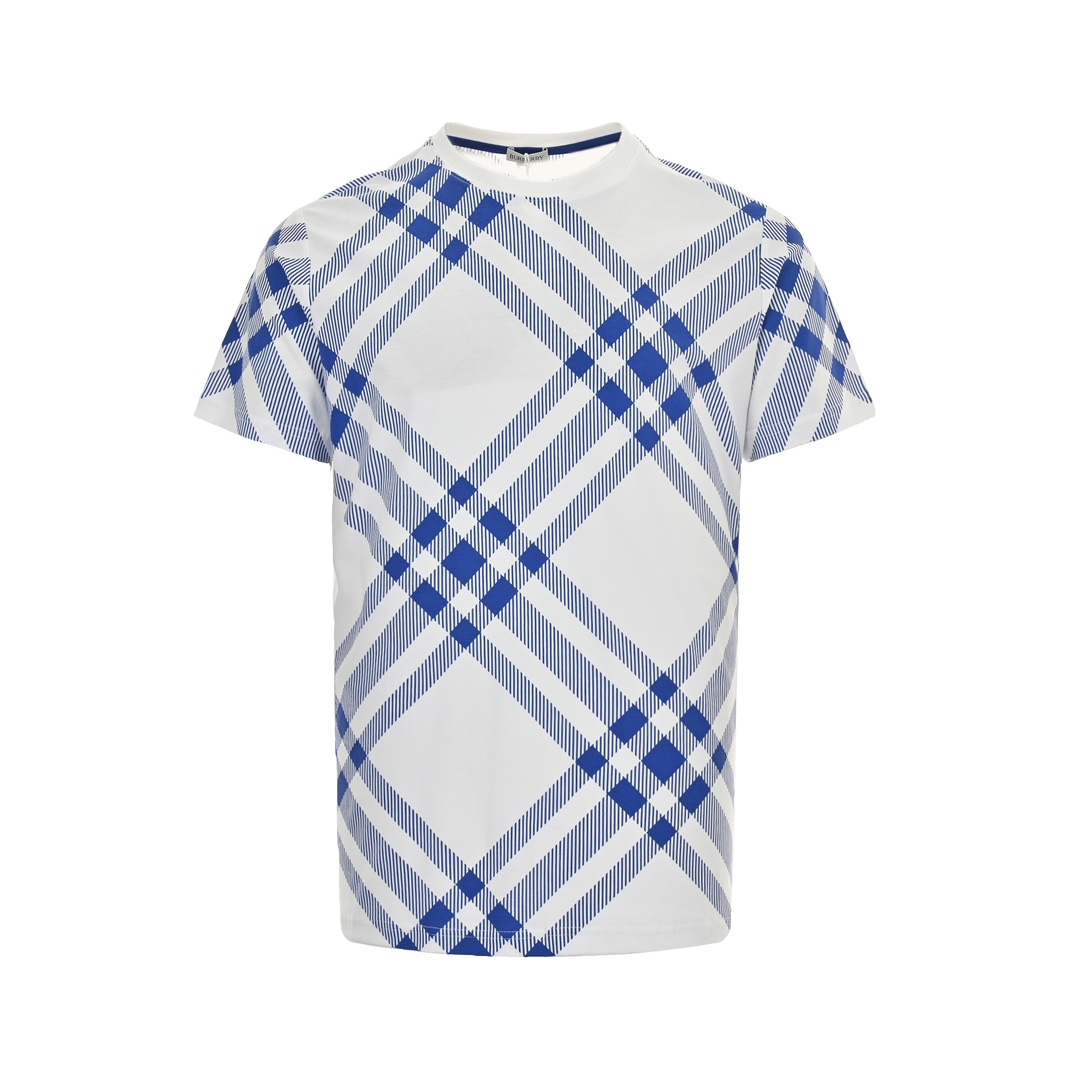 Burberry 24ss blue twill short sleeve
