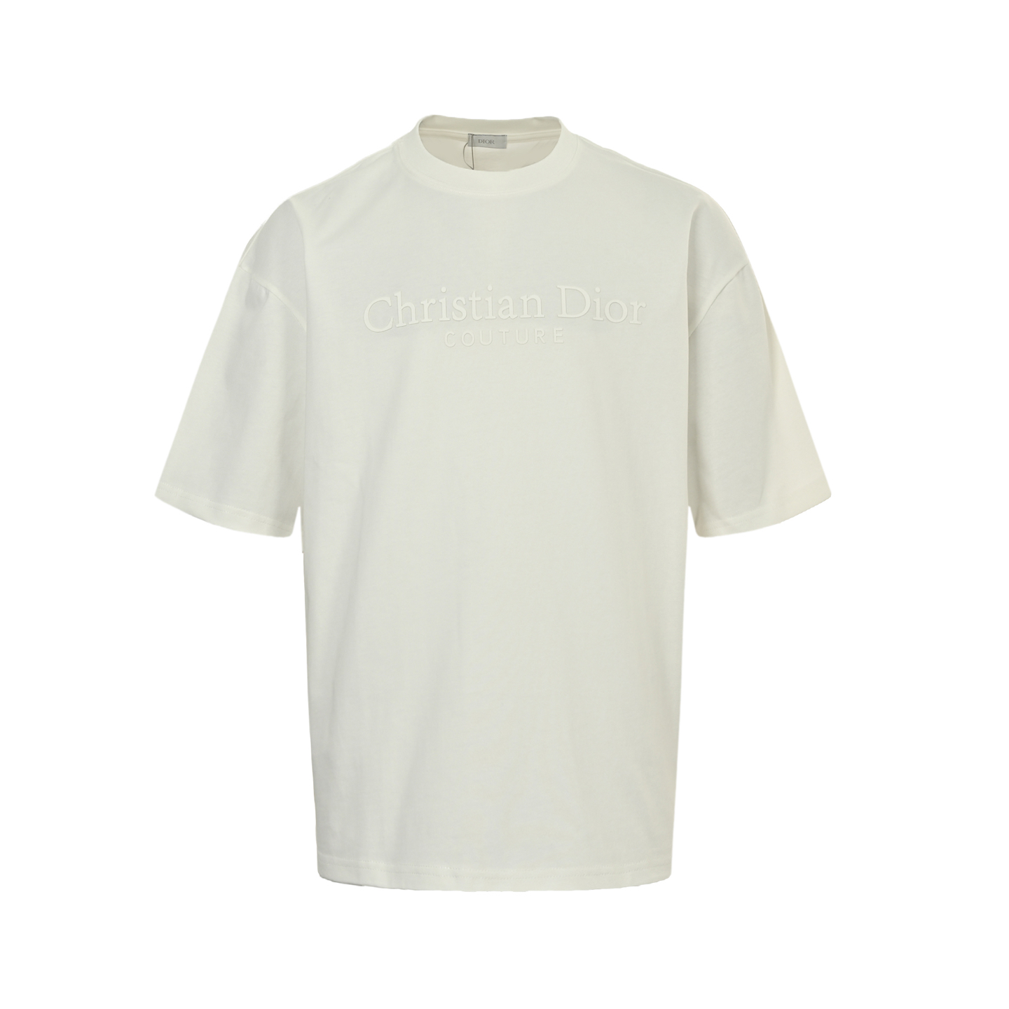 Dior 25ss large letter embossed new floral short sleeve