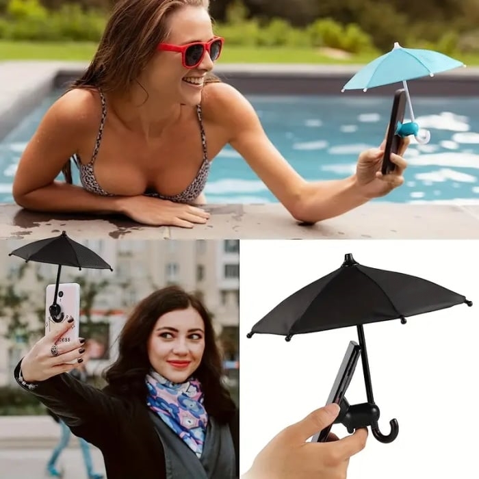 UV Protection Phone Umbrella for Sun