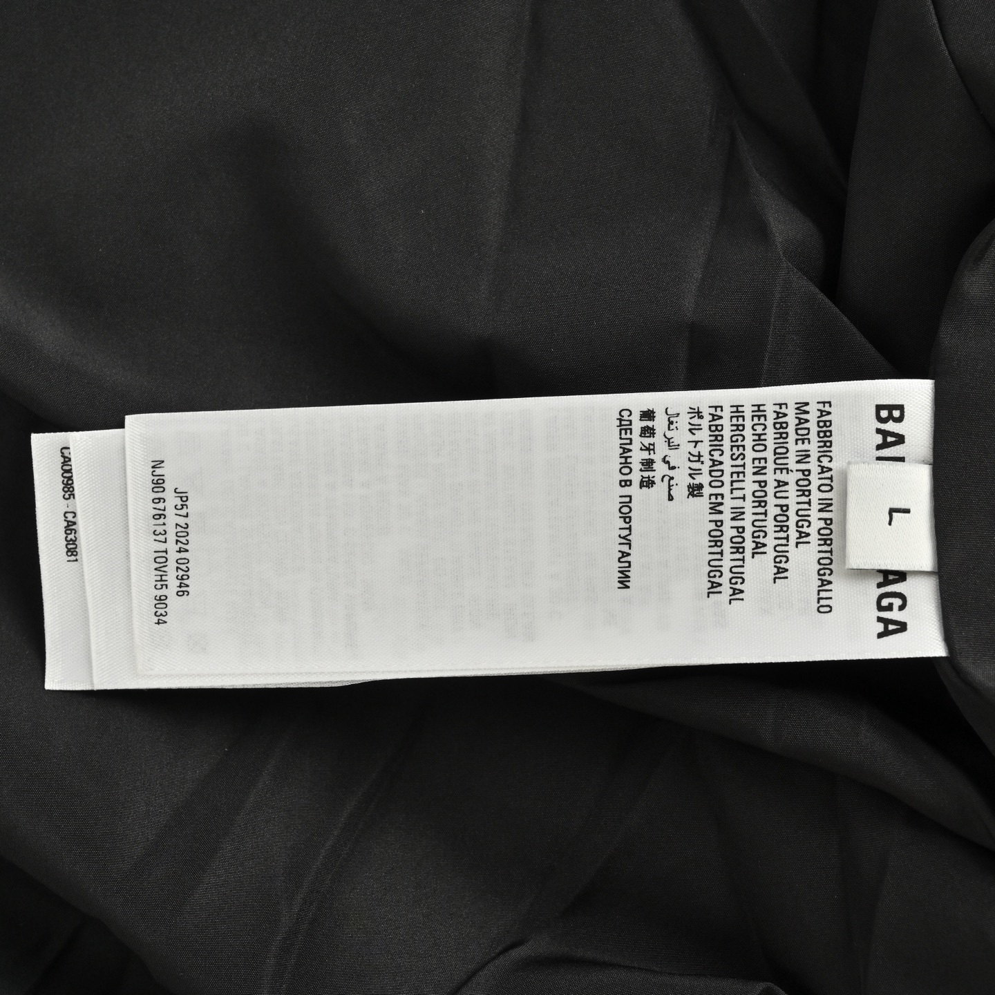 Balenciaga 25Fw 3M embroidered hooded jacket